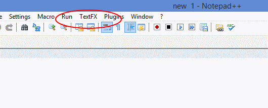 TextFX menu on Menu Bar.
