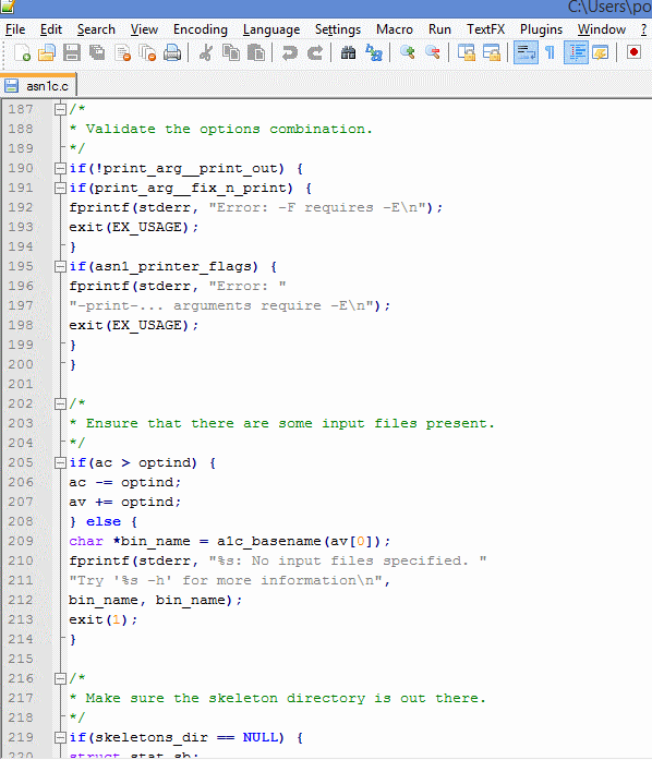 How to Re Indent C  Code  Using Notepad QnA Plus